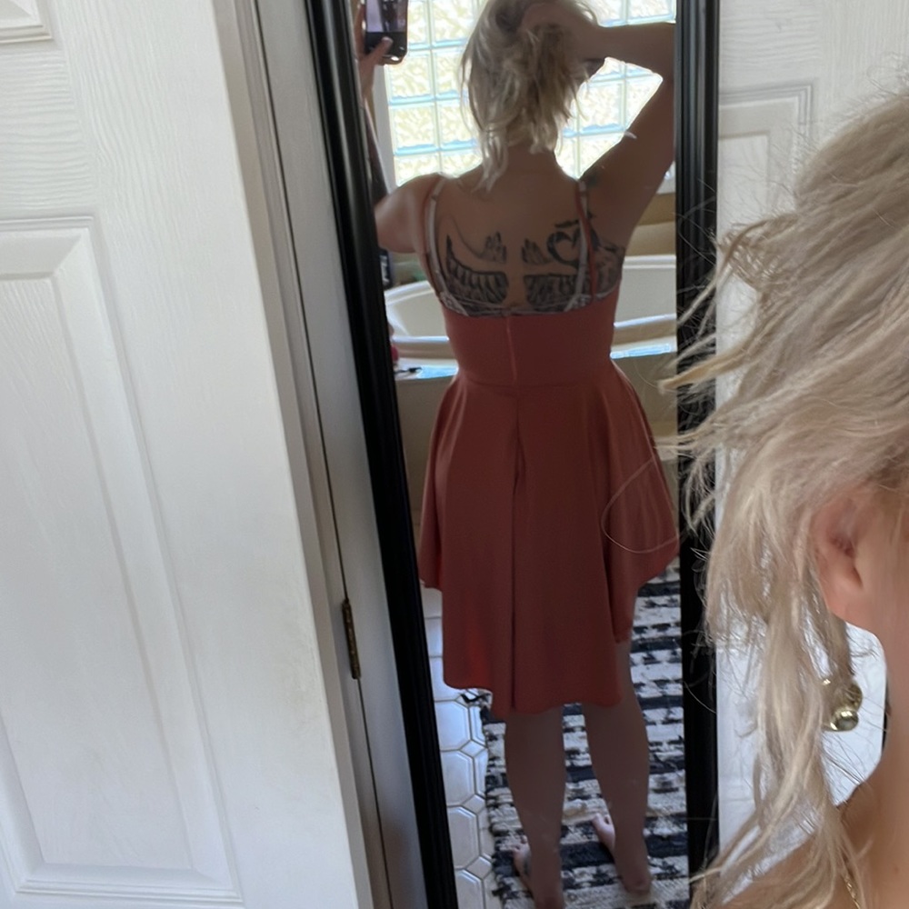 Dark Peach Romper Dress - Size M - Picture 3 of 6